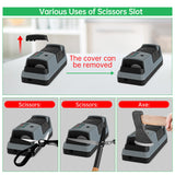 YOORLEAY 5 in 1 Electric Knife Sharpener-3 Rotational Speed Adjustable Electric Knife Sharpeners, Suitable for Straight Blade Knives, Serrated Knives, Meat Cleaver Knives, Ceramic Knives&Scissors