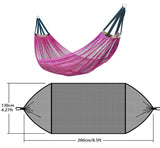 RANIT Outdoor Hammock, Super Soft and Breathable Nylon Mesh Hammock - Maximum Load of 650 LB (Pink)
