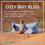 Haven Tent Original Lay-Flat Hammock Tent (Forest Green) – Comfortable Waterproof Camping Hammock with Mosquito Net – Includes Insulated Sleeping Pad & Rainfly