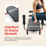 Sunny Health & Fitness No-Hang Inversion Decompression Table for Back Pain Relief, Adjustable Stretch Table, 400 LB Capacity