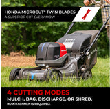 Honda HRX-BV 21-Inch Walk Behind Battery Powered Lawn Mower, Variable Speed Self Propelled Lawn Mower with 2.2 Bushel Capacity, Easy-Off Grass Bag, Clean Cuts in Thick and Tall Grass (HRX217YXBVKA4)