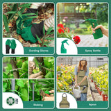 11-Piece Gardening Tool Set, Heavy Duty Garden Tool Set with Storage Bag and Apron, Durable Aluminum Alloy Garden Tools Kit