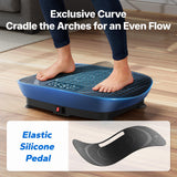 MERACH Vibration Plate Exercise Machine, Curved Vibration Plate for Lymphatic Drainage Weight Loss, Vibrating Plate with Real-Time Calorie Tracking