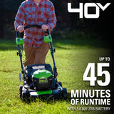 Greenworks 40V 21" Brushless Cordless (Self-Propelled) Lawn Mower (75+ Compatible Tools), 5.0Ah Battery and Charger Included
