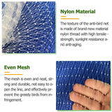 Flower Bed/Farmland/Fish Ponds/Garden Protective Mesh Net - 1 inch Mesh Size,Anti Bird Fence Netting - Reusable & Cuttable, White Clear Nylon Fabric(35x45m/114.8x147.6ft)