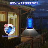 Bug Zapper Outdoor, Mosquito Zapper with LED Light, Fly Zapper Outdoor Indoor, Insect Zapper Electric Fly Traps LUOJIBIE