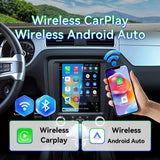 OSEMALL Car Stereo Radio Compatible with Ford Mustang 2010 2011 2012 2013 2014, Android 13 Touchscreen Support Wireless CarPlay Android Auto/GPS/WiFi/Bluetooth/Mirror Link/Backup Camera(9.7 lnch)