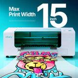 obziy A3+ DTF Printer Bundle with 15" Heat Press XP600 Head