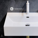 Claire 24” Rectangle Wall-Mount Bathroom Sink