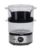 Food Steamer | 5 quart, 400 watts, Black/Clear Nesco