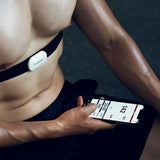 COOSPO Bluetooth Heart Rate Monitor Chest Strap H808S, ANT+ BLE HR Monitor Chest, HRM IP67 Waterproof, Use for Running Cycling Gym and Other Sports