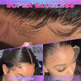 Aicrelery 13x6 HD Lace Front Wigs Human Hair Body Wave Pre Plucked 34 Inch