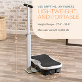 Lifepro TrimLite Vibration Plate Exercise Machine with Handlebars – Whole Body Vibration Platform for Lymphatic Drainage & Weight Loss