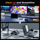 Docking Station Triple Displays Dual HDMI + VGA with Power Adapter,12 in 1 Surface Dock 2 for MS Surface Pro