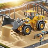 BLQCSLH Excavator Set，rc Dump Truck Command The Site Conquer The Dir，2.4Ghz Remote Control Construction Vehicle Set Children's Toys，Alloy Material Simulate True Scale (Loader)