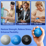 FitBeast Grip Strength Trainer – 6 Pieces Hand Therapy Kit with Finger Extension Exerciser & Stress Balls for Adults, Rehab & Strength Training – for Men, Women, and Seniors (6-Piece Cool Tones)