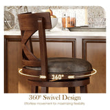 Sophia & William 26 Inch Swivel Bar Stools Set of 6, Counter Height Stools