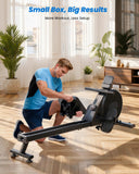 Lacuffy Magnetic Rower Machine, Whisper-Quiet Indoor Rowing Machine with 32-Level Tension, Space-Saving Foldable Design with Integrated Tablet Holder, Full Body Cardio Exercise Rower for Home Gym