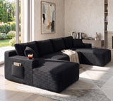 134 Inch Modular Sectional Sofa, Cloud Boneless Couch for Living Room
