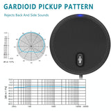 Conference Microphone for Computer, 360° Omnidirectional Condenser Mic with Mute Key, Great for Video Conference Bonke