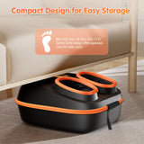POGGT Foot Massager Machine with Heat, Upgrade 6 Airbags 29 Nodes Deep Rolling, Compression, Ankle Kneading, Shiatsu Foot Massager for Neuropathy Plantar Fasciitis, Gifts for Men Women Fits Up to 13"