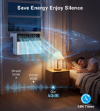 AKIRES U-Shaped Window Air Conditioner, 12,000BTU Air Conditioner Window Unit, Cools up to 550 Sq. Ft, Window AC with Cool, Fan, Dry, Sleep, Energy Saver, and Auto,6 Modes,24H Timer,Home,Office White