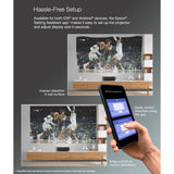 Epson EpiqVision Ultra LS650 Ultra Short Throw 3-Chip 3LCD Smart Streaming Laser Projector, 4K PRO-UHD, HDR, 3,600 Lumens, up to 120"