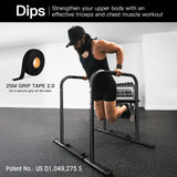 KAKICLAY 2026 Upgrade World's Best Strongest Premium Dip Bars with Adjustable Ultra-Stable Settings & Non-Slip Feet - USA Original Patent, USA Designed, USA Shipped, USA Warranty