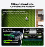 Raccoon 2 SE Robot Lawn Mower, Wire-Free Robotic Lawn Mower Without RTK for Max. 0.15 Acre Lawn Area, 1.18"–3.15” Cutting Height, with AI Obstacle Avoidance, 5Ah Fast-Charging Battery for Small Lawns