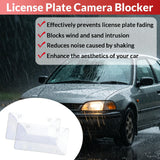 2 Pack Clear License Plate Covers - License Plate Protector Unbreakable Plastic Shields Tag Holder Fits for Standard US Plates (12.2" x 6.3")