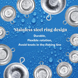 24pcs Sinkers Fishing Weights Coin Disc Sinker Fishing Sinkers Weights (C-Mix Kit(1+2+3+4+6oz) 24pack) Bnqoe