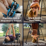 Teeter FitSpine X1 Inversion Table, Decompression Surface for Full-Body Stretch, Ergo Embrace Ankle Supports, Integrated Accessories, UL Safety Certified, Heavy-Duty 300 lb Capacity Teeter