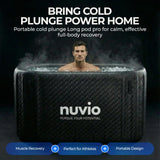 Nuvio Long Recovery Pod Pro - 120 Gallon Ice Bath Cold Plunge Tub