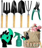 Gardening Tools Garden Tool Set, Stainless Steel Heavy Duty with Non-Slip Grip, Storage Tote Bag, Outdoor Hand Tools