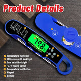 Stocking Stuffers for Men Women Adults: Meat Thermometer Digital, Instant Read Meat Thermometer with Backlight & Magnet for Kitchen, Beef, Grill, Turkey