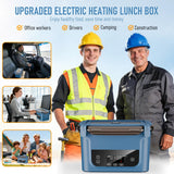 GALOKEO 2026 Upgraded Cordless Electric Lunch Box for Adults, 20,800mAh Battery-Powered Heated Lunch box, 6.3 Cup Self-Heating Lunch Box for Construction, Office & Truck