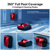 (2026 Upgrade) iGarden Pool Cleaner K Pro, 15H Runtime, Cordless Robotic Pool Vacuum for Inground Pools, Touchscreen, Smart Navigation, 200% Turbo Suction, Ultra-Fine Filtration, Auto-Parking