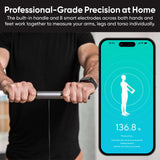 Wyze Scale Ultra BodyScan Smart Scale with Handle – Wi-Fi & Bluetooth Body Composition Scale for Weight, BMI, Body Fat, Muscle Mass, and Segmental Measurement, Black