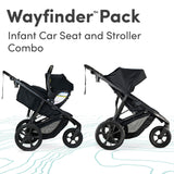 BOB Gear Wayfinder Travel System with Champ Infant Car Seat — Nightfall