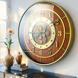 THE GEARS CLOCK 24'' Inch Real Moving Gear Wall Clock Sweden Line Malmo (24 inches (59 cm))
