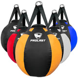 PROLAST Wrecking Ball Heavy Punching Bag for Adults, Hook and Uppercut, Body Snatcher, Boxing, MMA, Muay Thai Training Equipment, Unfilled, 65 lbs, Rhino Yellow