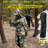 Lenotos Hunting Blind, 2 Person Pop Up Blinds 360 Degree See Through, Portable Durable Hunting Ground Blinds for Deer & Turkey Hunting(A-1008) Lenotos