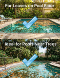 Automatic Leaf Robotic Pool Vacuum Cleaner Heavy‑Duty Pool Opening Heavy Debris 360° Ultra‑Wide Suction Inlet, 1.85‑Gal X-Large Bag, 62 GPM Flow, 90‑Min, AutoPark - Ideal for Inground Aboveground Pool