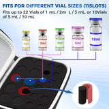 22 Slots Peptide Case for Fridge | Vial Case ｜1ml 2ml 3ml 5ml 10ml Vials