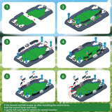 Juivin Tabletop Soccer Foosball Game Set- Mini Football Table Board Game for Kids & Family, Interactive Indoor Party Toy for Boys Age 6-12 & Family Game Nights