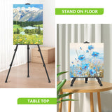 Easel Stand for Sign, 66" Easels Stand for Painting Heavy Duty, Portable Travel Easel for Display (2 Pack) Hemndic