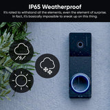 WYZE Video Doorbell Wireless Duo Cam Doorbell Camera wWi-Fi Chime, 2K HD