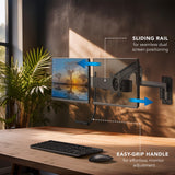Mount-It! Proflex Dual Monitor Wall Mount with Crossbar