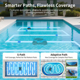 MT-VIKI H8 Cordless Robotic Pool Cleaner, Pool Vacuum Robot with 480 Min Runtime, Wall & Waterline Cleaning, App & Remote Control