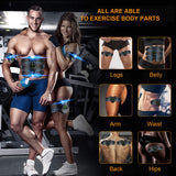 ABS Stimulator, Ab Trainer, EMS Muscle Stimulator LCD Screen Muscle Stimulator USB Rechargeable Portable Muscle Trainer Abdominal / arm / Leg Fitness Workouts Gear XENGUAN